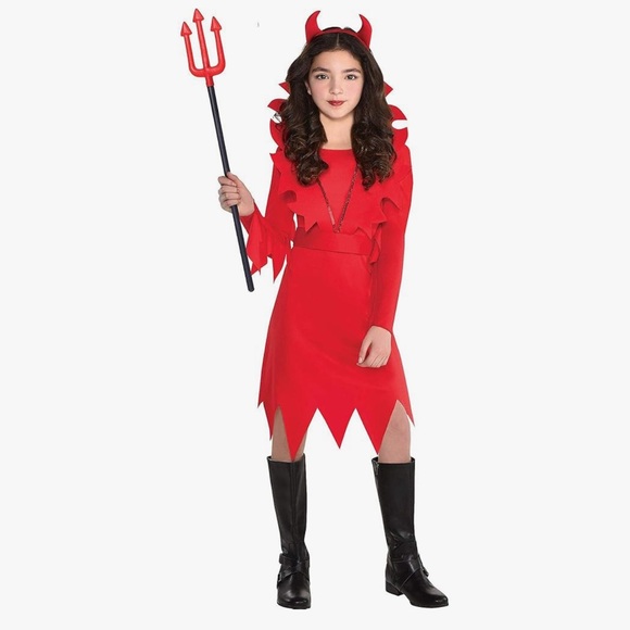 Amscan Other - Amscan Devious Devil girls Halloween Costume - Red
